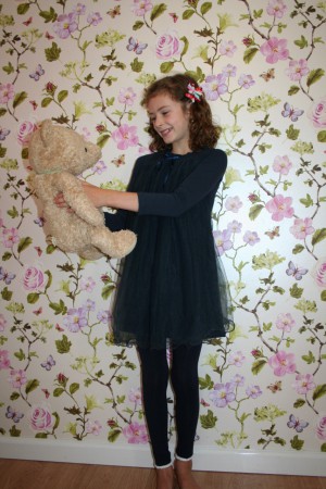 Dark blue dress "Isabella" 22 Euro. Dark blue legging 16 Euro.