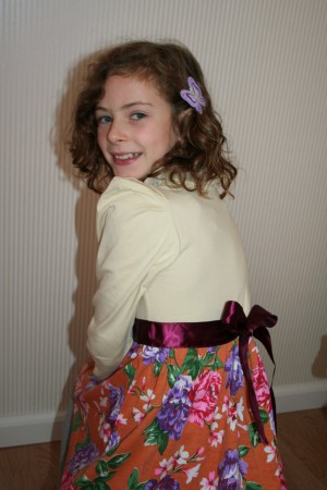 Back side of dress "Flower"